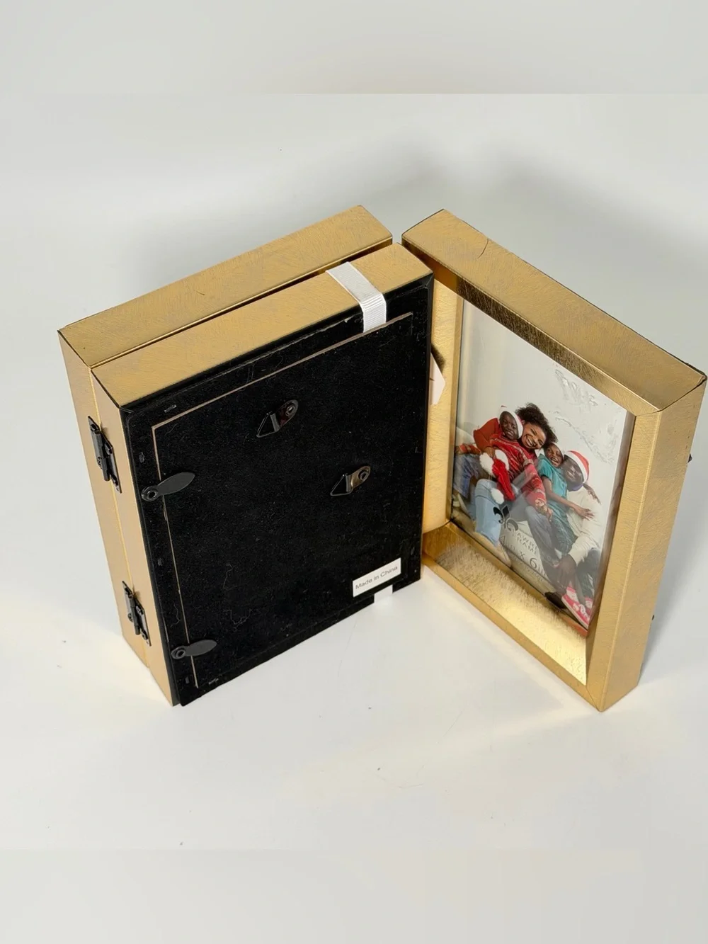 Lawrence Frames 4x6 Hinged Triple Picture Frame – Burnished Gold